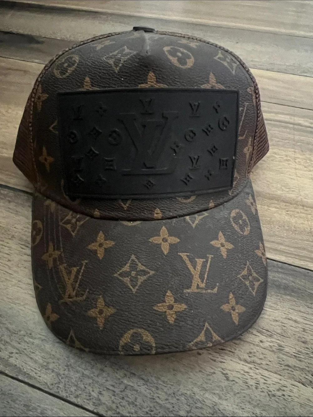 Louis Vuitton Brown Monogram Mesh Trucker Cap